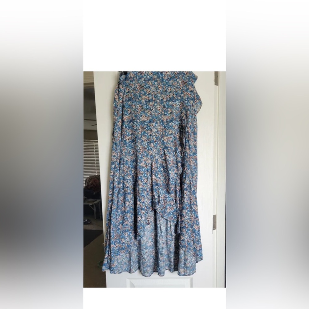 Floral Blue Skirt